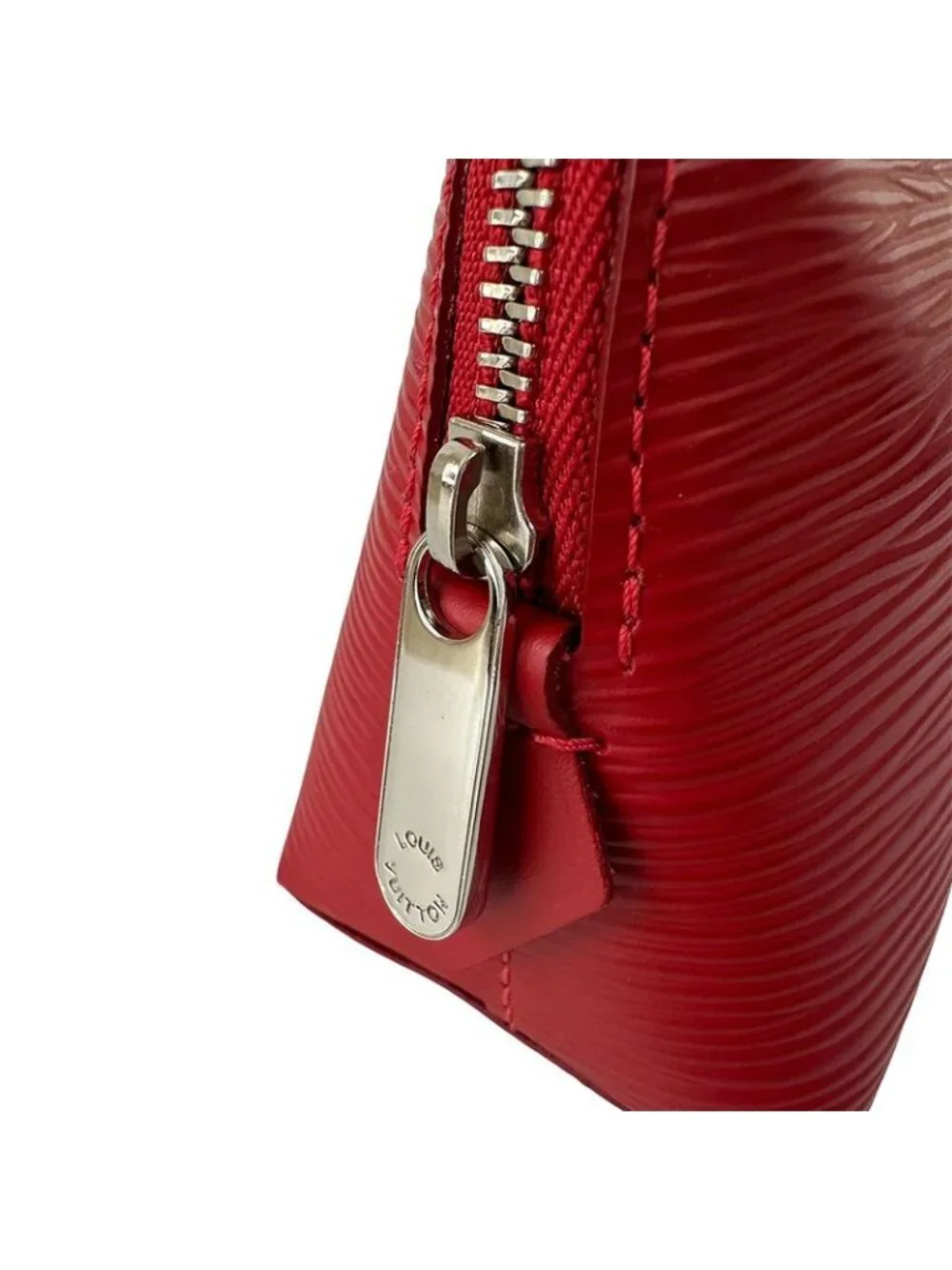 Louis Vuitton Pouch Makeup Epi Leather Pochette Cosmetic Castilian Red - Picture 7 of 10